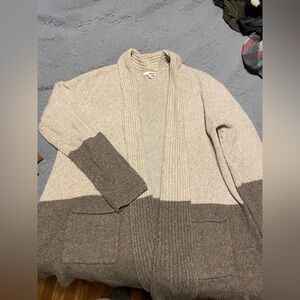 Tan and Brown XL Cardigan